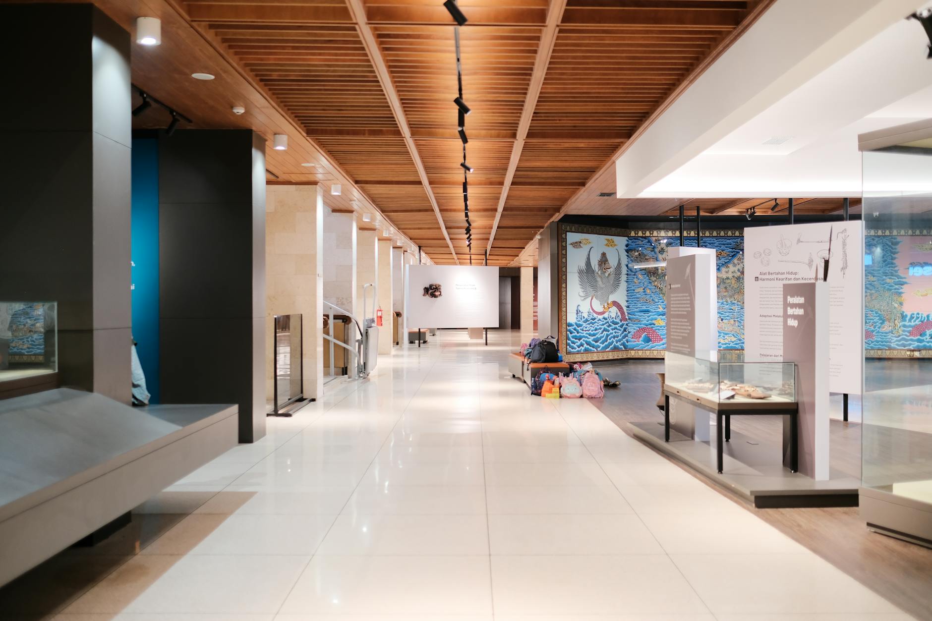 Gallery of artifacts at the National Museum of Indonesia