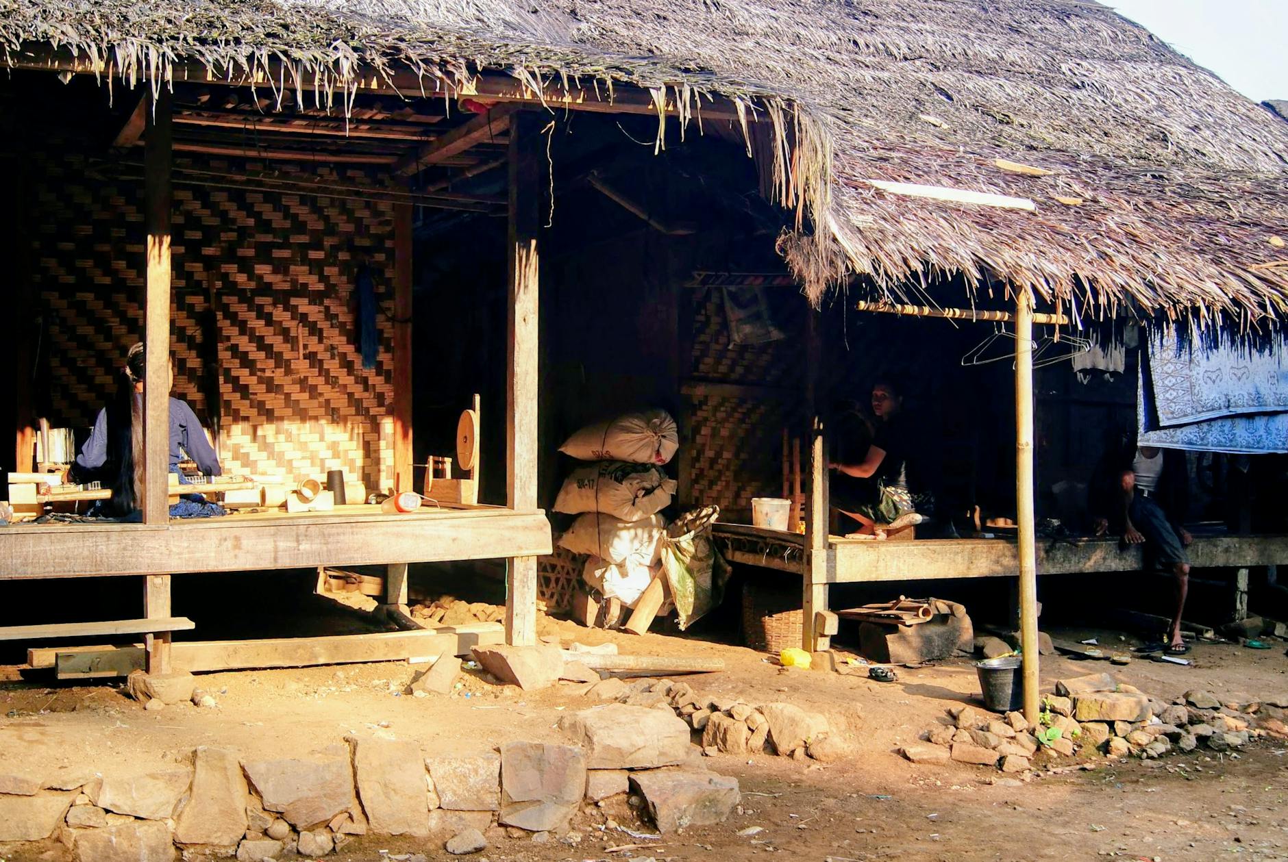 Traditional Indonesian house architecture at Taman Mini