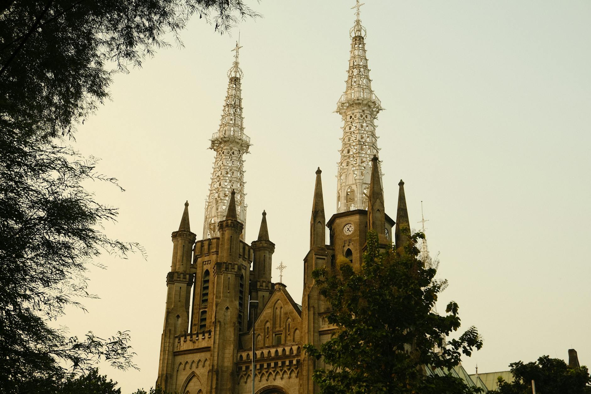 Jakarta Cathedral neo-gothic spires