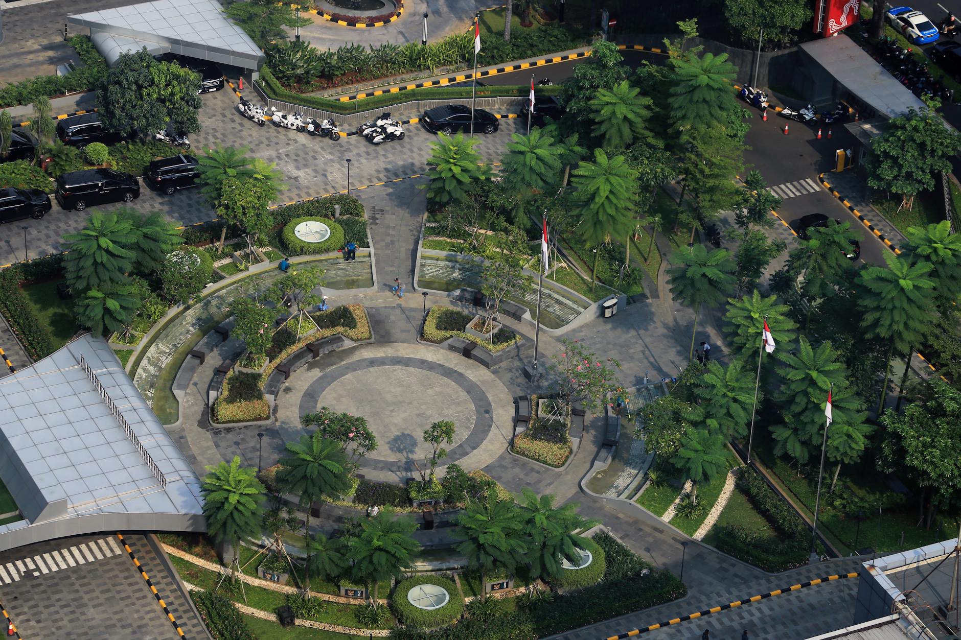 Taman Suropati public park in Menteng Jakarta