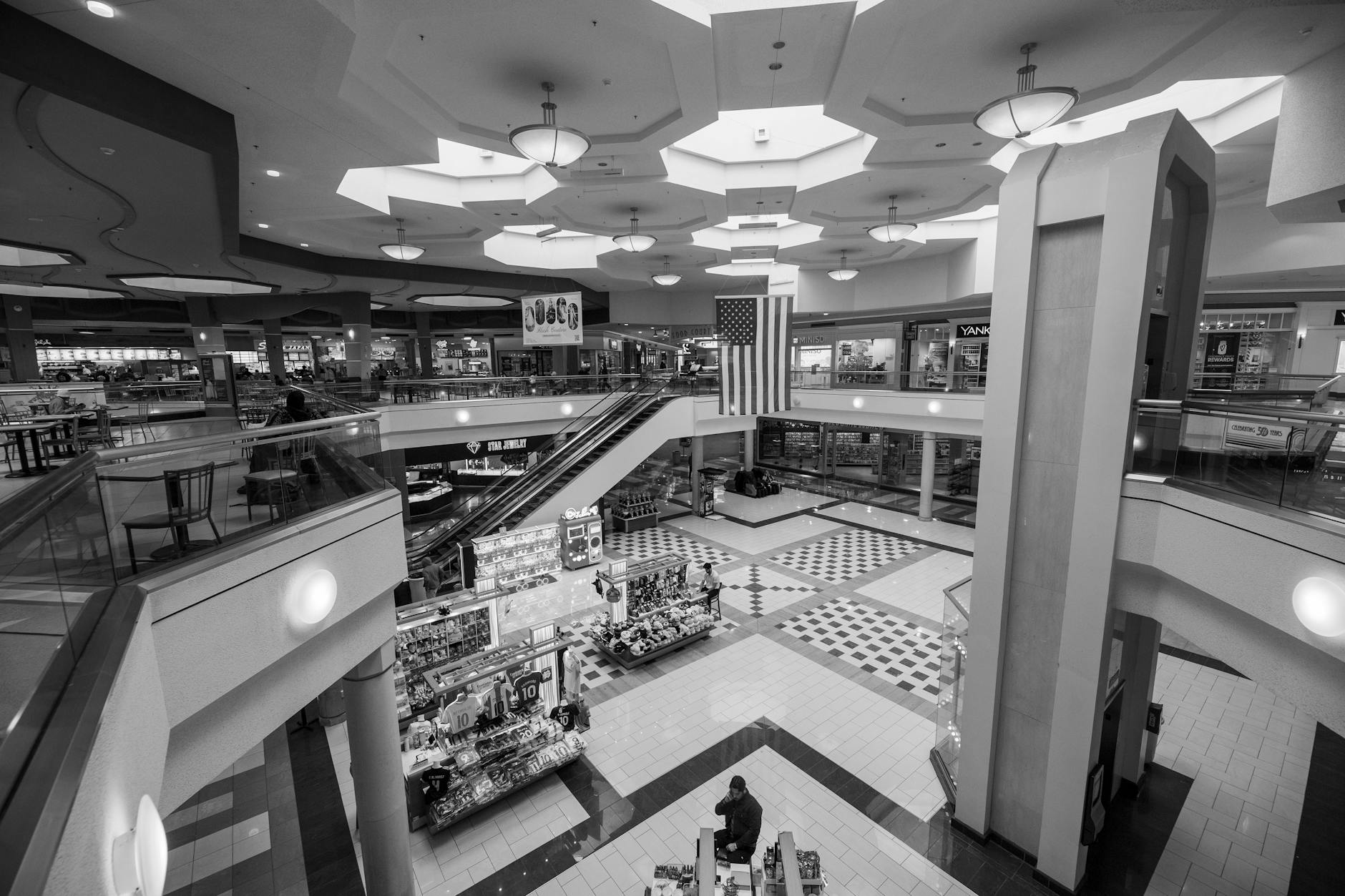 Modern Jakarta shopping mall interior