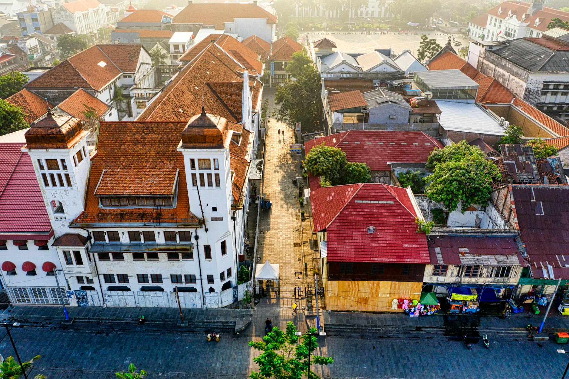 Historic colonial buildings in Kota Tua Jakarta Old Town district