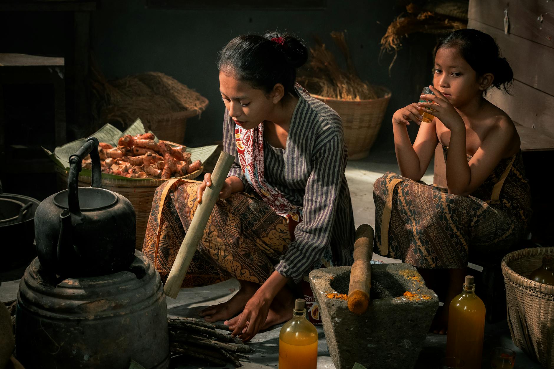 Indonesian spices and herbs for cooking