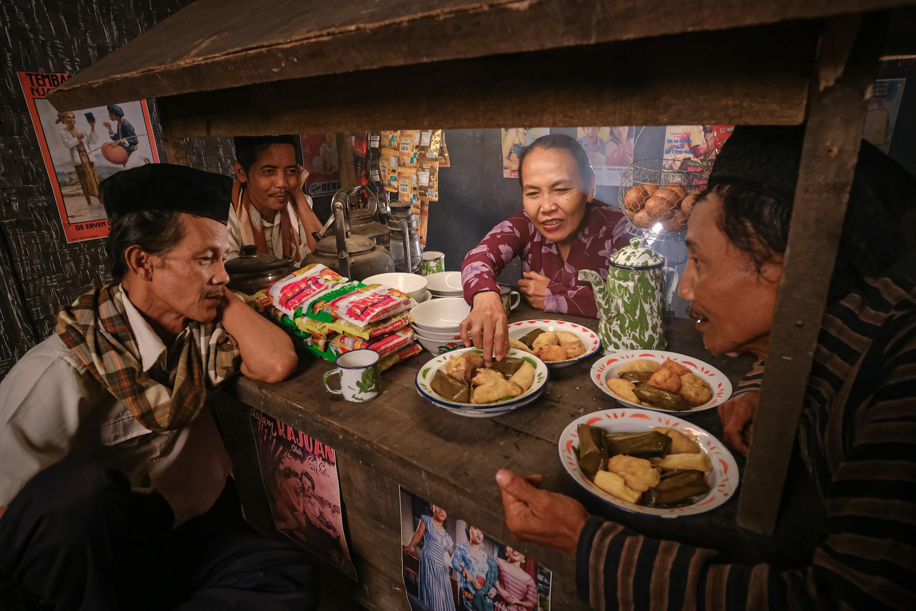 Indonesian warung small local Jakarta restaurant