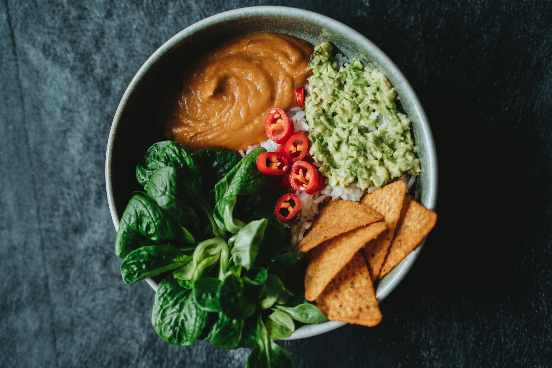 Plant-based vegetarian Indonesian food spread