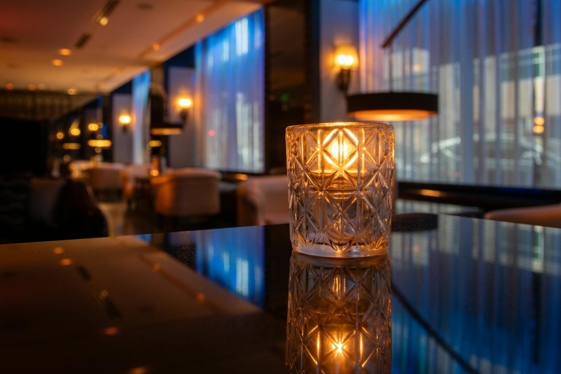 Hotel cocktail bar luxury Jakarta interior elegant
