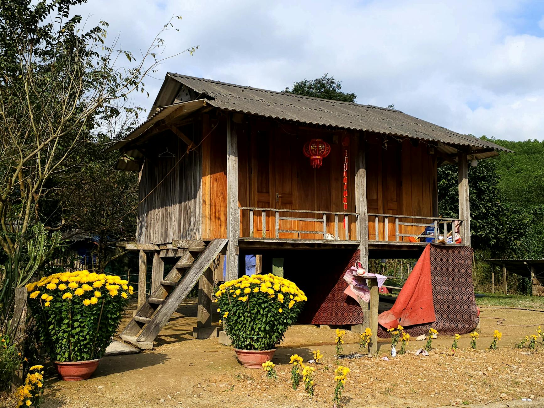 Traditional Betawi house architecture Jakarta wooden carved