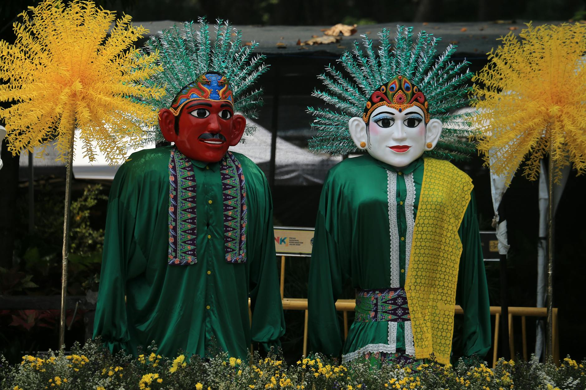 Ondel ondel giant puppet Betawi traditional Jakarta