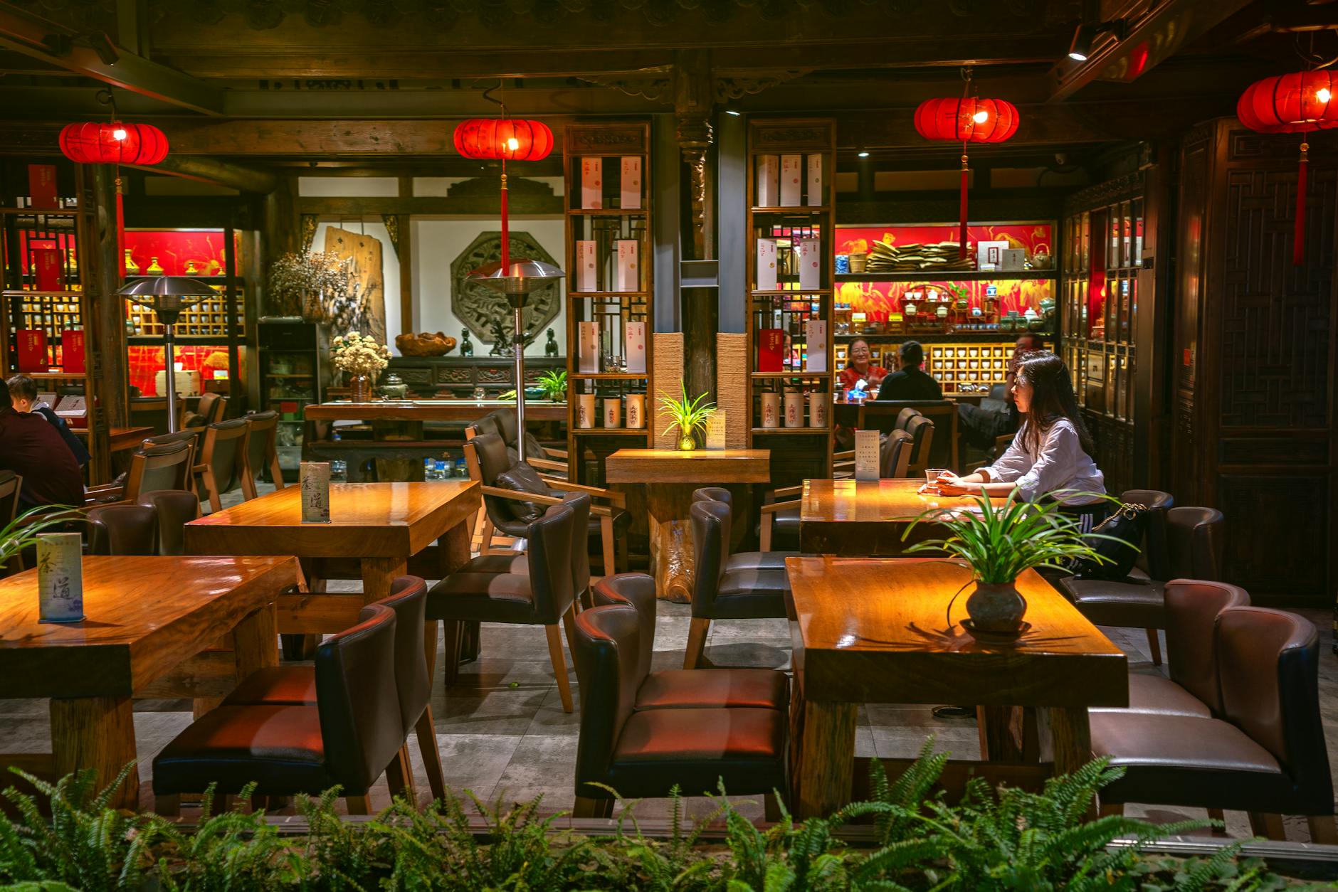 Chinese tea house traditional Glodok Pantjoran Indonesian