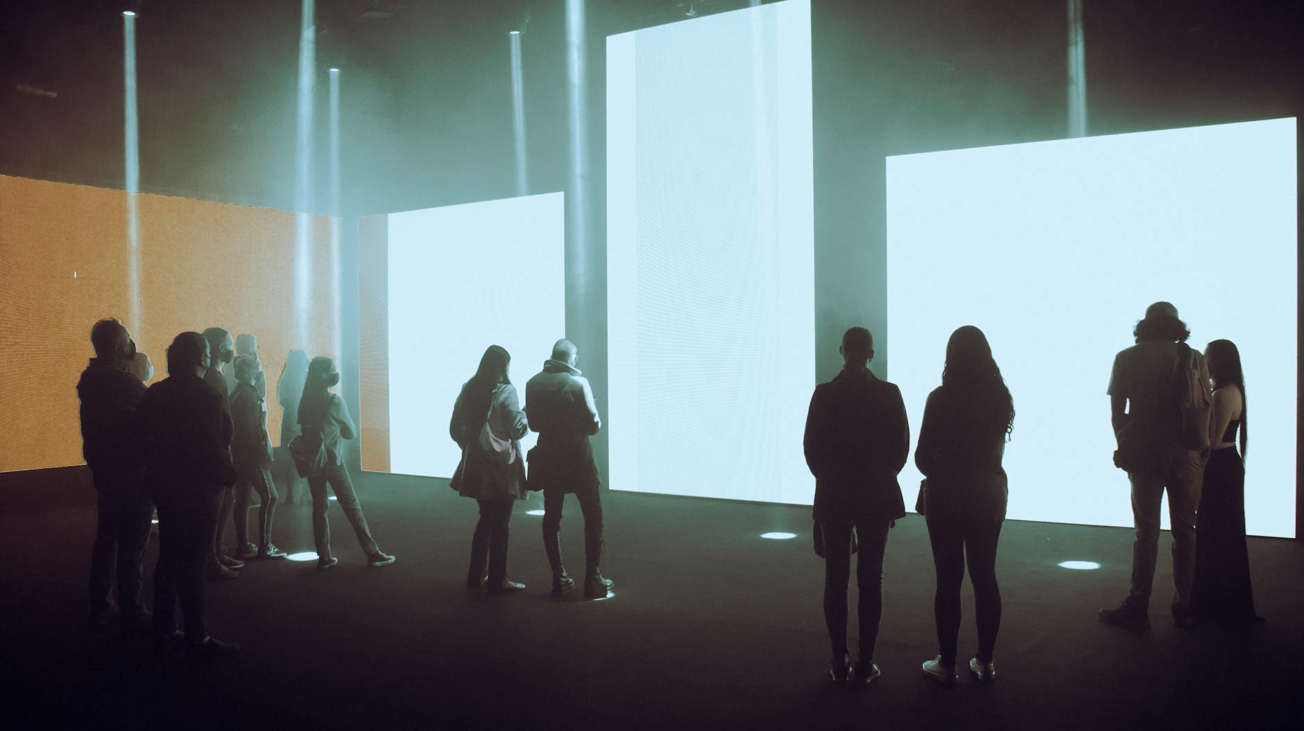 Interactive art installation digital projection contemporary