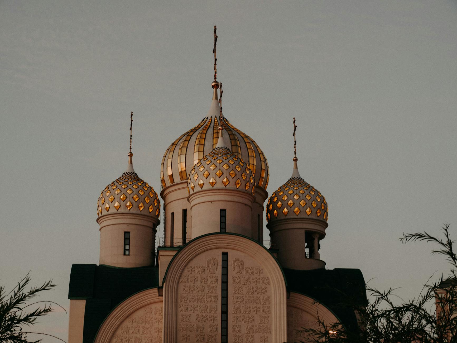 Religious site sunset golden hour photography