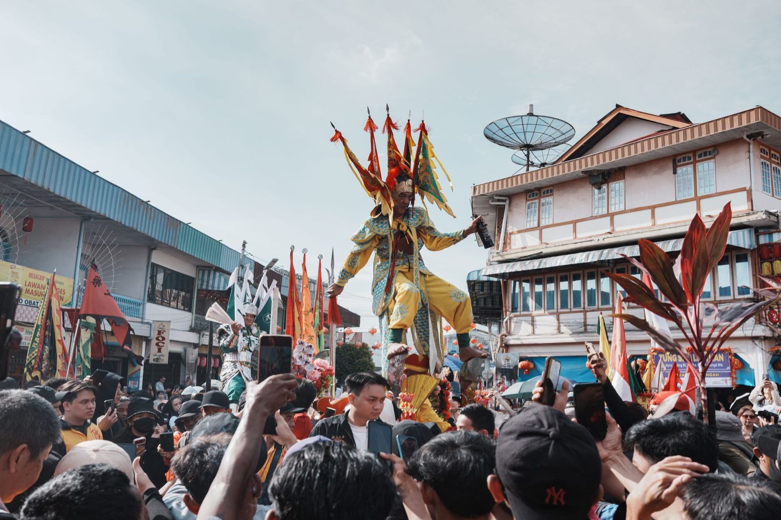 Festivals and events in Jakarta with a lively crowd celebration