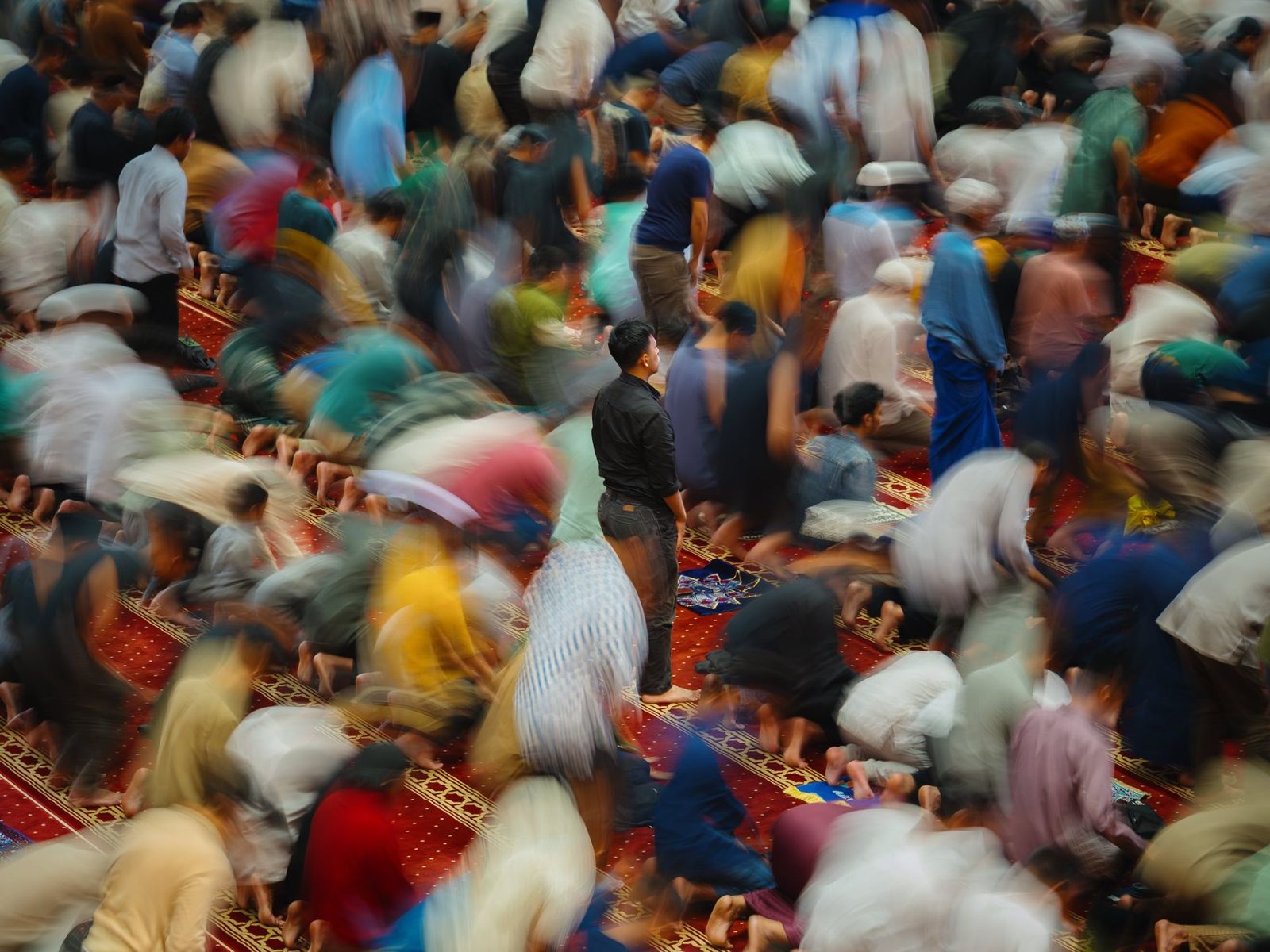 Idul Fitri celebration at Istiqlal Mosque in Jakarta